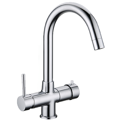 Rubinetto 5 Vie 3/8" Bianco